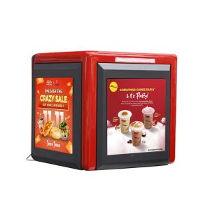 Food Delivery Box LED Display 500X500X500 Takeaway LED Delivery Box Display P2.5 P3 P4 P5 Takeout Box Delivery Boxes Digital Mobile LED Display Advertising - Image 6