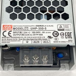 Meanwell UHP-350-5 Single-output Slim Type LED Power Supply MEAN WELL UHP-350-5 5V 60A 300W Power Supplies MEAN WELL LRS-350-5 300W 5V 60 Amp Single Output - Image 4