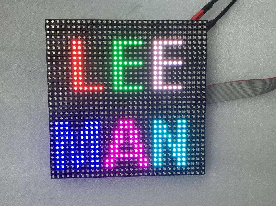 p6 indoor led module arduino 192x192 smd3528 rgb led panel 32x32 pixels