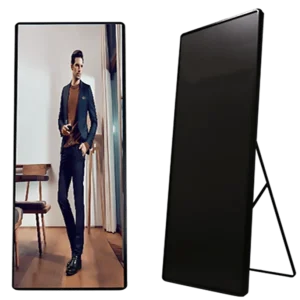 LED poster display price 1920x960 P1.2 P1.5 P1.8 P2 P2.5 Digital Foldable LED Poster Screen 1920x640 Foldable Digital LED Poster display Board for Business Advertising - Image 1