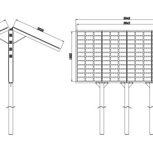 Double sided led cabinet