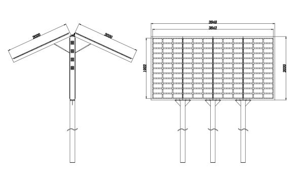 Double sided led cabinet